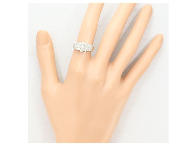Autre Marque Platinbandring mit rosa Diamanten - Ansicht 7