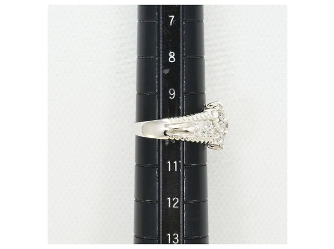 Autre Marque Platinbandring mit rosa Diamanten - Ansicht 8