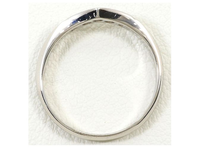 Autre Marque PT900 Platin-Bandring mit Diamant - Ansicht 2