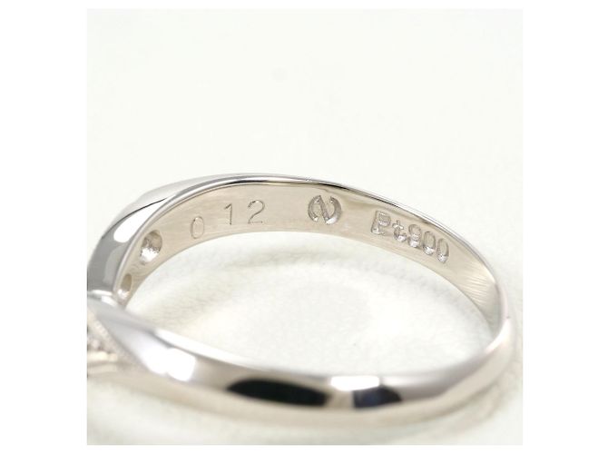 Autre Marque PT900 Platin-Bandring mit Diamant - Ansicht 4