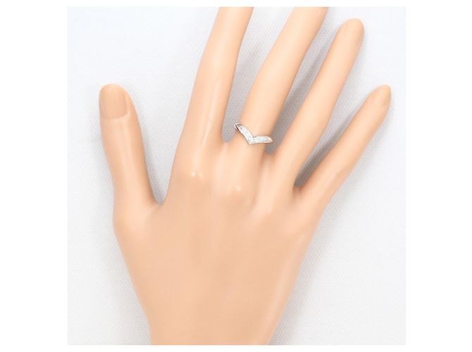 Autre Marque PT900 Platin-Bandring mit Diamant - Ansicht 5