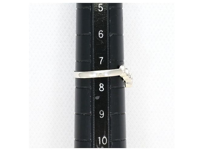 Autre Marque Platin-Bandring mit Diamant - Ansicht 7