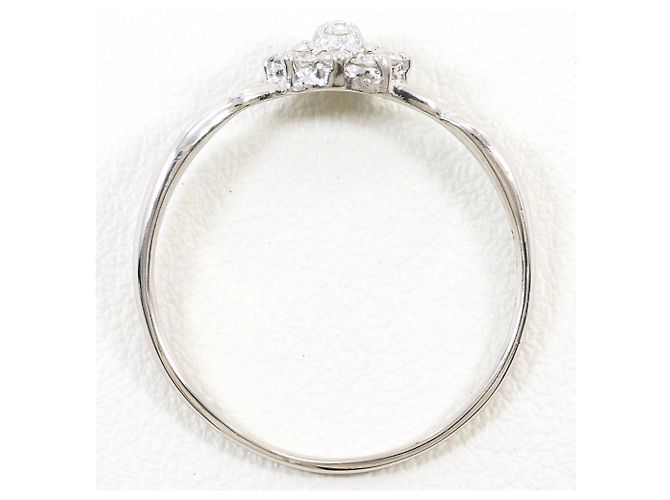 Autre Marque Platin-Ring mit Diamant - Ansicht 2