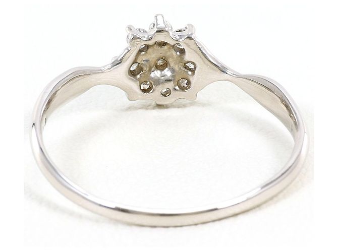Autre Marque Platin-Ring mit Diamant - Ansicht 3