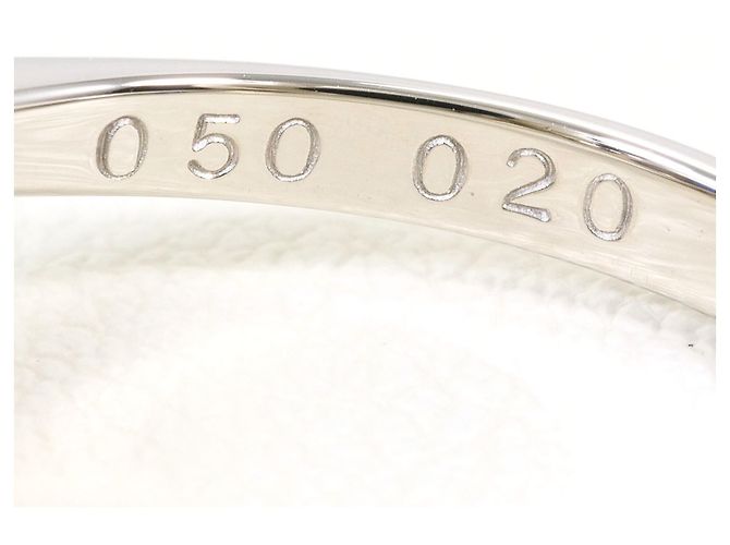 Autre Marque Platin-Bandring mit Saphir und Diamant - Ansicht 6