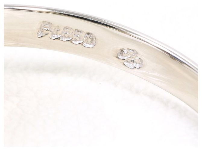 Autre Marque Platin-Bandring mit Saphir und Diamant - Ansicht 6