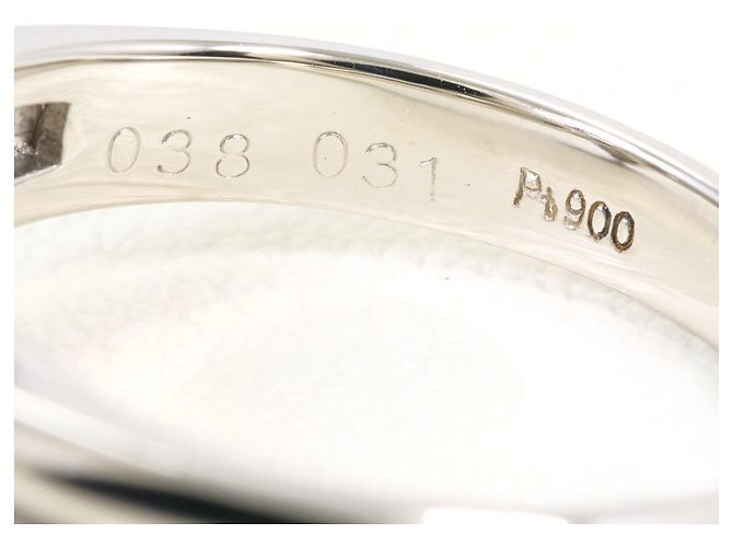 Autre Marque Platin-Bandring mit Rubin und Diamant - Ansicht 5