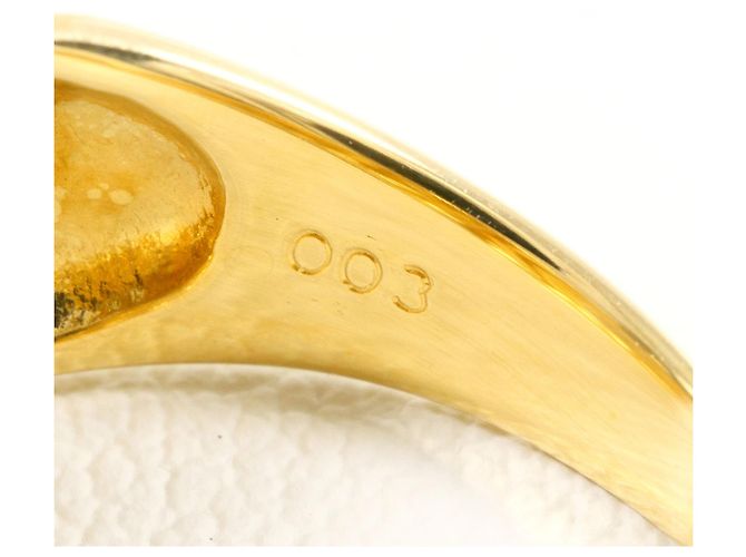 Autre Marque Platin- und Gold-Diamantbandring Golden - Ansicht 6