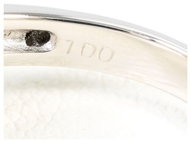 Autre Marque Anello fede in platino e oro giallo con diamante D'oro - vista 6