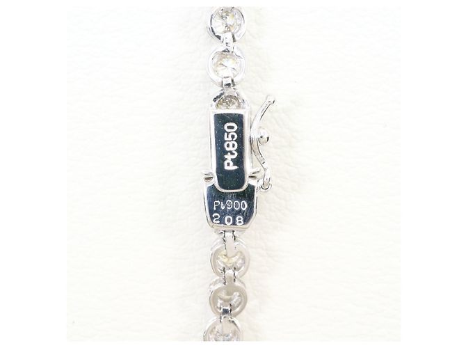 Autre Marque Bracciale con charm in platino e diamanti - vista 4