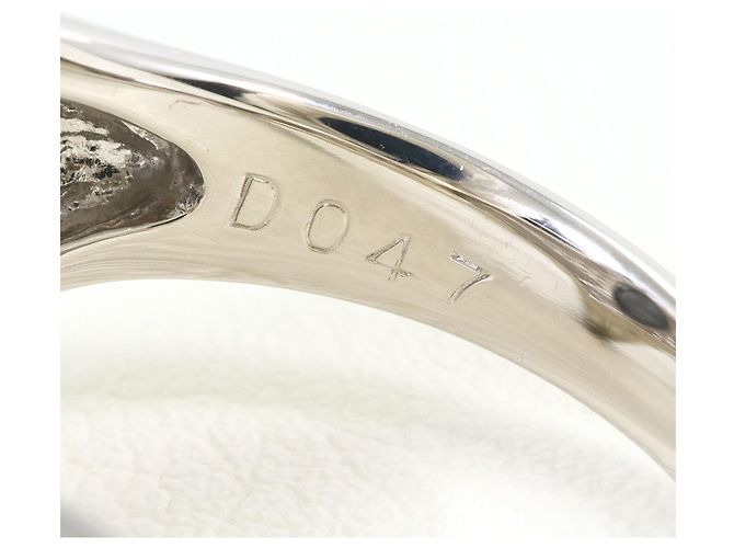 Autre Marque Platin-Bandring mit Opal und Diamant Schwarz - Ansicht 6