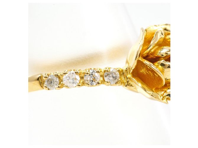 Autre Marque Ringband aus 18K Gelbgold mit Diamant Golden - Ansicht 2