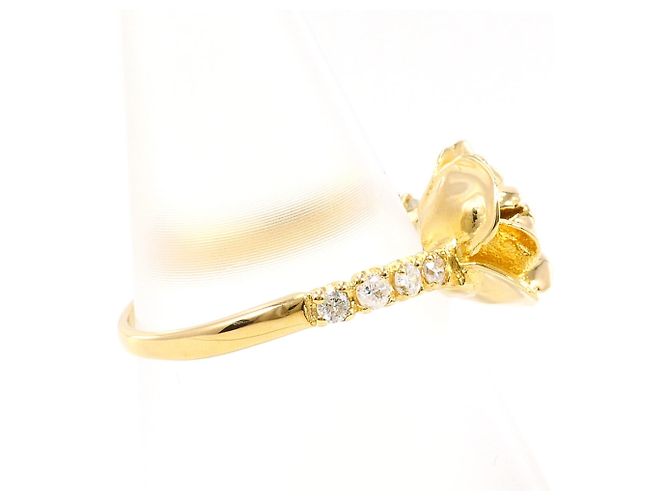 Autre Marque Ringband aus 18K Gelbgold mit Diamant Golden - Ansicht 3