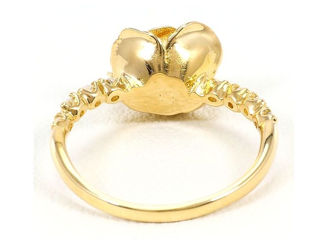 Autre Marque Ringband aus 18K Gelbgold mit Diamant Golden - Ansicht 4
