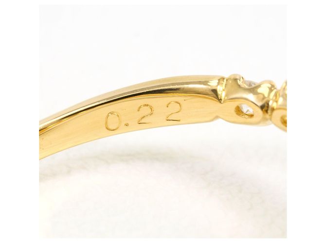 Autre Marque Ringband aus 18K Gelbgold mit Diamant Golden - Ansicht 6