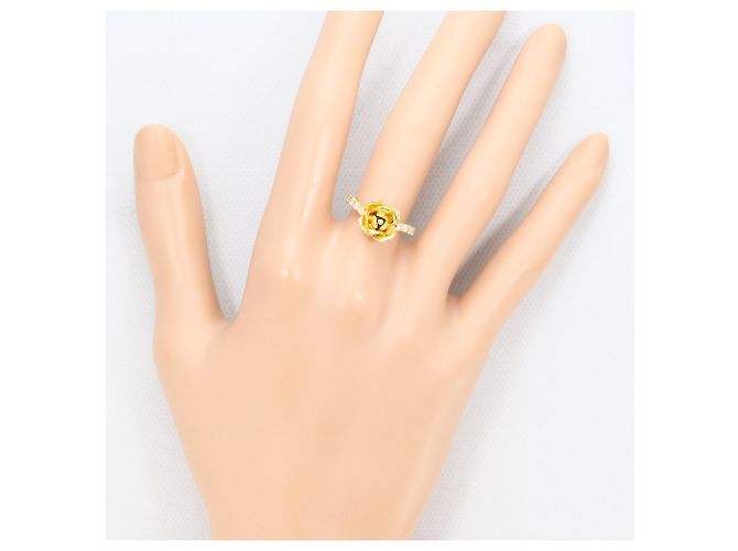 Autre Marque Ringband aus 18K Gelbgold mit Diamant Golden - Ansicht 7