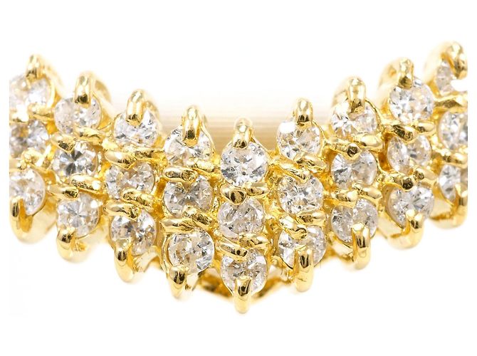Autre Marque Ringband aus 18K Gelbgold mit Diamant Golden - Ansicht 2