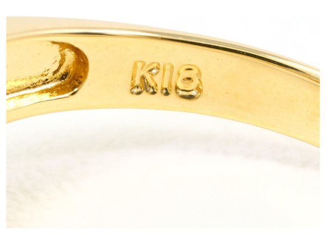 Autre Marque Ringband aus 18K Gelbgold mit Diamant Golden - Ansicht 5