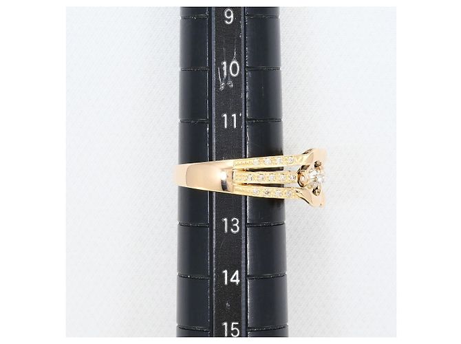 Autre Marque Ehering aus 18K Roségold mit Diamant Golden - Ansicht 8