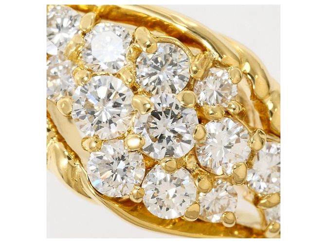 Autre Marque Anello fede in oro giallo 18K e diamanti D'oro - vista 2