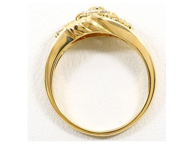 Autre Marque Anello fede in oro giallo 18K e diamanti D'oro - vista 3