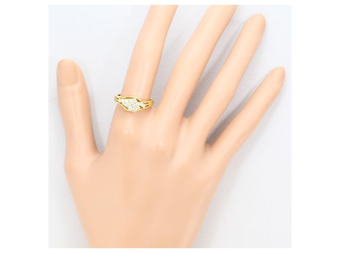Autre Marque Anello fede in oro giallo 18K e diamanti D'oro - vista 7