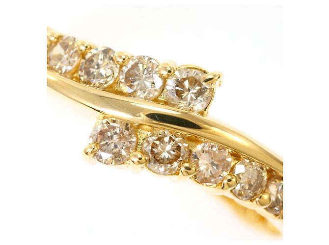 Autre Marque Ring aus 18K Gelbgold mit Diamant Golden - Ansicht 2