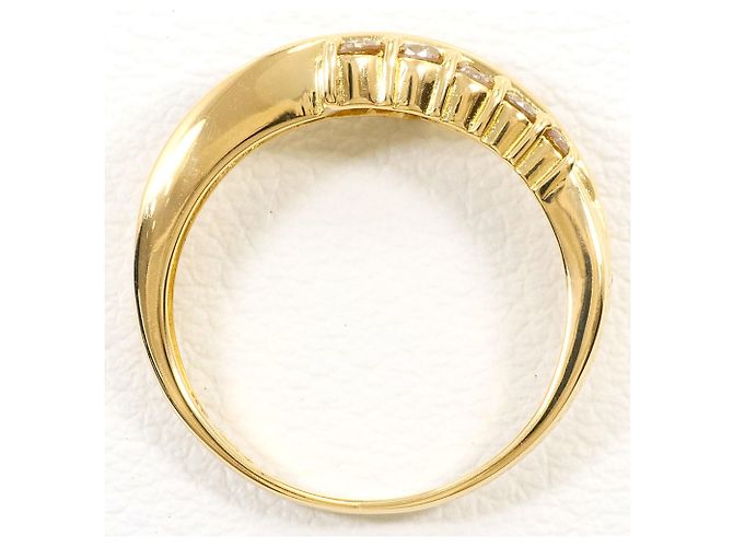 Autre Marque Ring aus 18K Gelbgold mit Diamant Golden - Ansicht 3