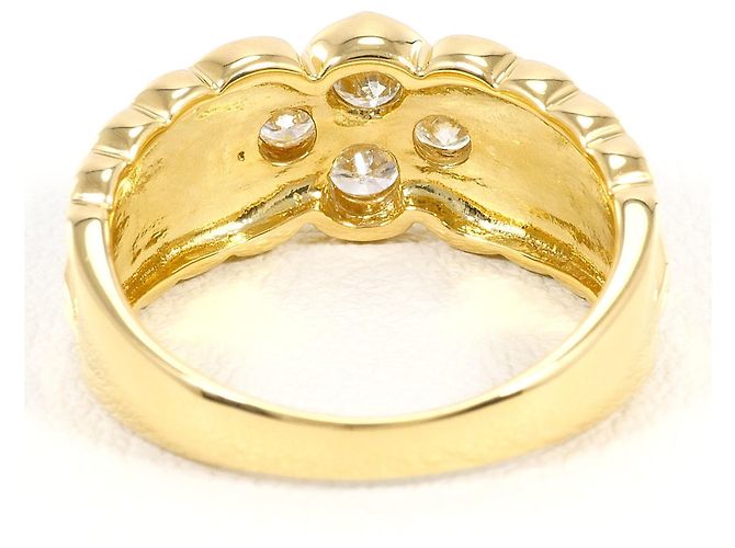 Autre Marque Anello fede in oro giallo 18K e diamanti D'oro - vista 4