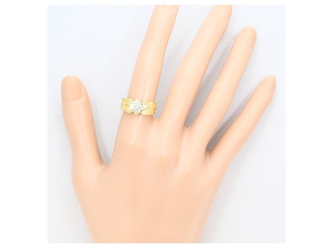 Autre Marque Anello fede in oro giallo 18K e diamanti D'oro - vista 7