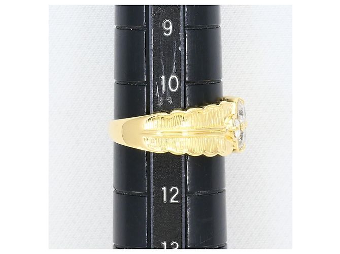 Autre Marque Anello fede in oro giallo 18K e diamanti D'oro - vista 8