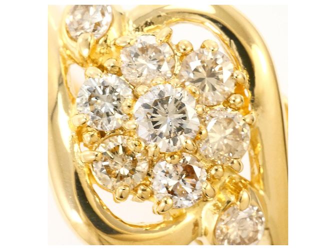 Autre Marque Ringband aus 18K Gelbgold mit Diamant Golden - Ansicht 2