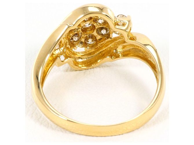 Autre Marque Ringband aus 18K Gelbgold mit Diamant Golden - Ansicht 4