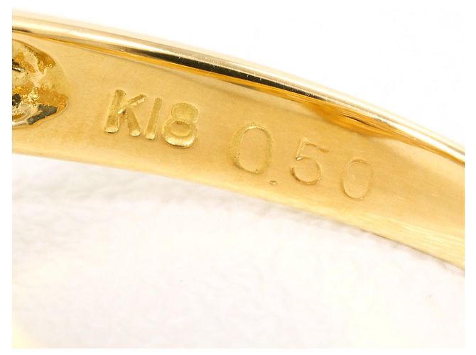 Autre Marque Ringband aus 18K Gelbgold mit Diamant Golden - Ansicht 5