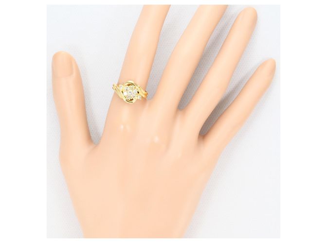 Autre Marque Ringband aus 18K Gelbgold mit Diamant Golden - Ansicht 6