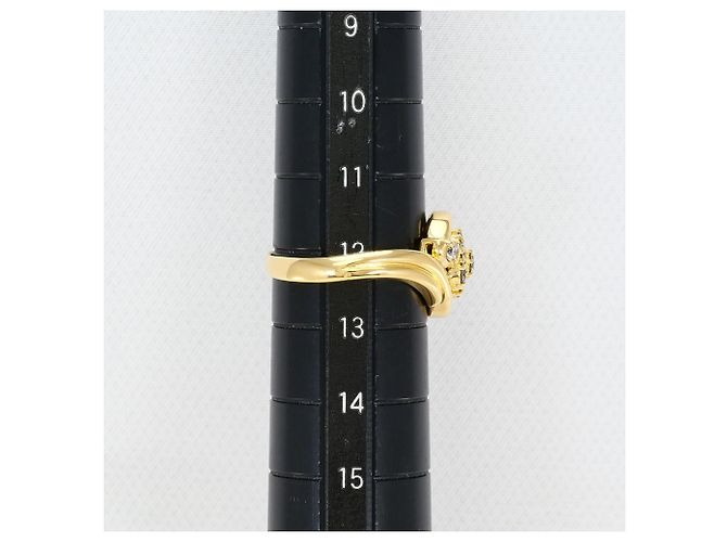 Autre Marque Ringband aus 18K Gelbgold mit Diamant Golden - Ansicht 7
