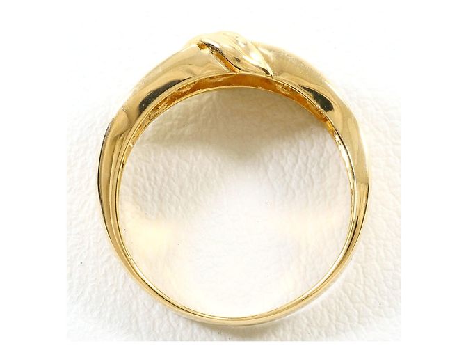 Autre Marque Ringband aus 18K Gelbgold mit Diamant Golden - Ansicht 3