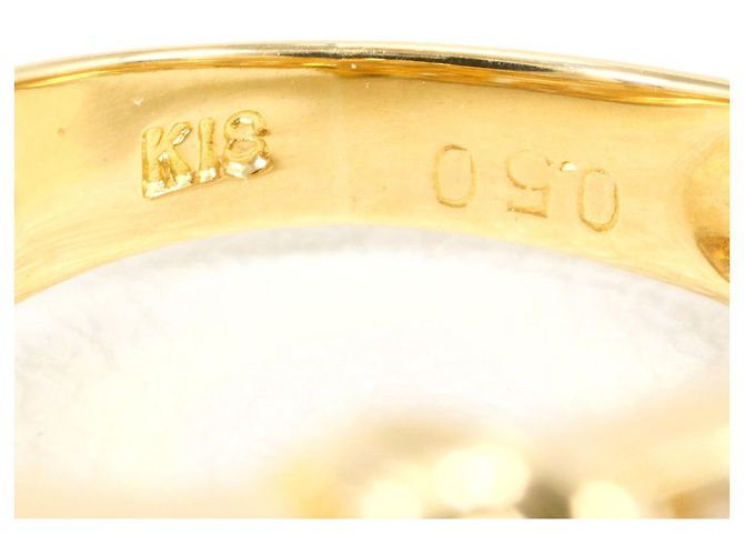 Autre Marque Ringband aus 18K Gelbgold mit Diamant Golden - Ansicht 5