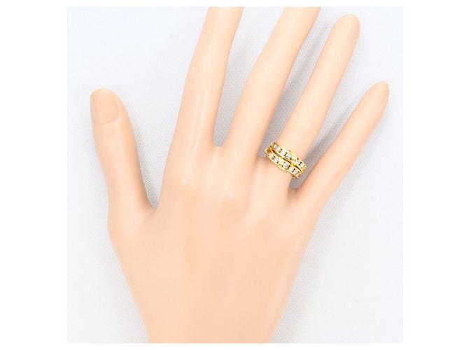Autre Marque Ringband aus 18K Gelbgold mit Diamant Golden - Ansicht 6