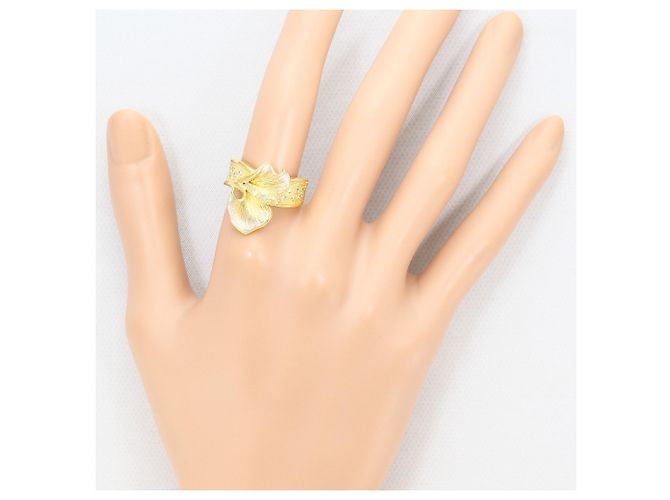 Autre Marque Anello a fascia in oro 18K con diamante D'oro - vista 7
