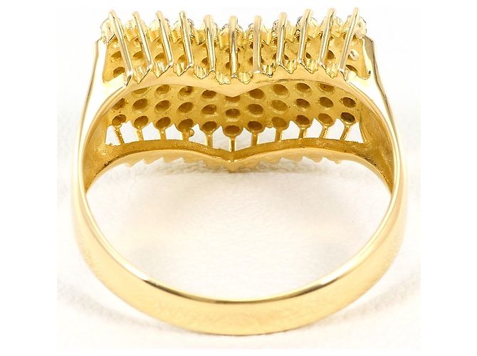 Autre Marque Ringband aus 18K Gelbgold mit Diamant Golden - Ansicht 4