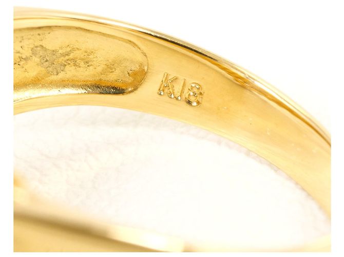Autre Marque Ringband aus 18K Gelbgold mit Diamant Golden - Ansicht 5