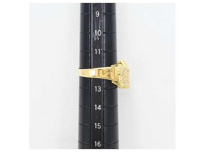 Autre Marque Ringband aus 18K Gelbgold mit Diamant Golden - Ansicht 8