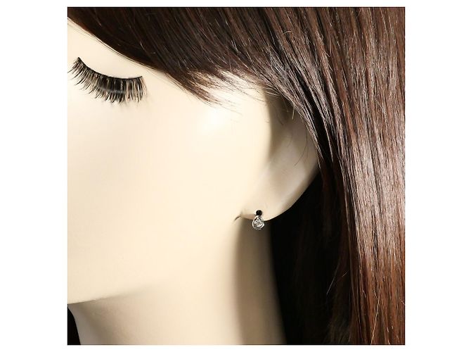 Autre Marque PT900 Platin-Stecker mit Diamanten - Ansicht 4
