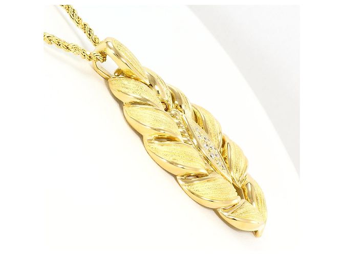 Autre Marque Collana in oro giallo 18K con diamante D'oro - vista 2