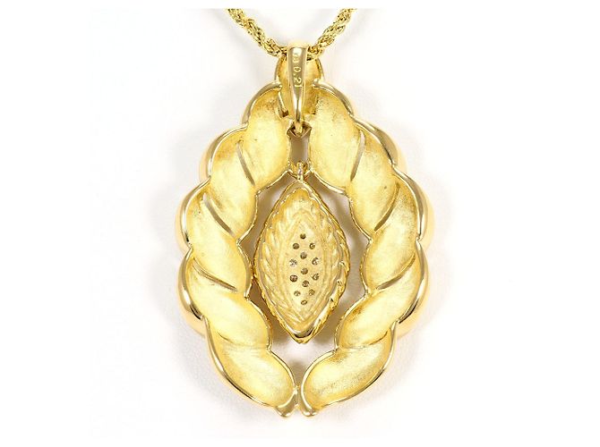 Autre Marque Collana in oro giallo 18K con diamante D'oro - vista 3