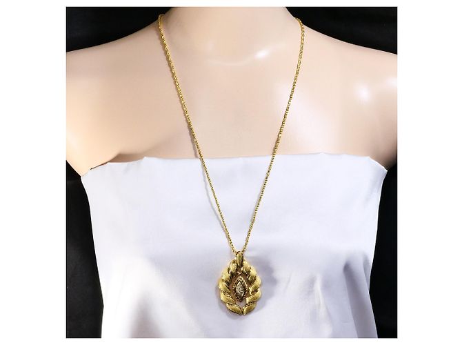 Autre Marque Collana in oro giallo 18K con diamante D'oro - vista 6
