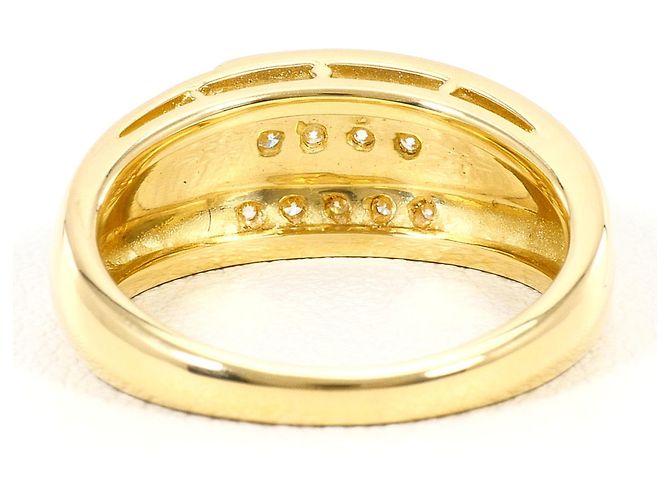Autre Marque Anello a fascia in oro giallo 18K con diamante D'oro - vista 4