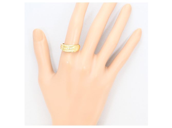 Autre Marque Anello a fascia in oro giallo 18K con diamante D'oro - vista 6
