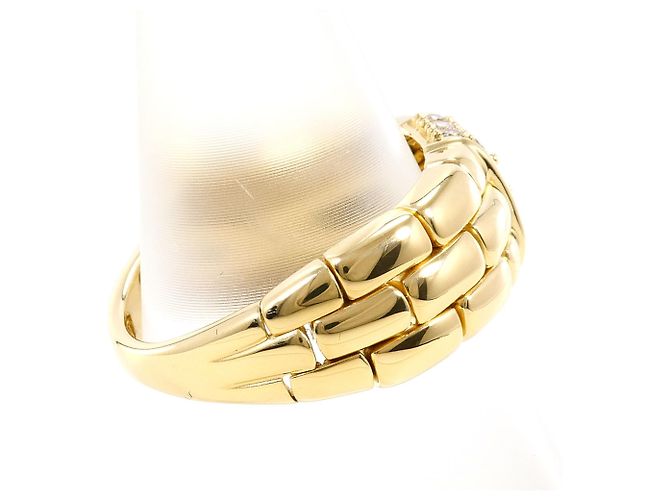 Autre Marque Ringband aus 18K Gelbgold mit Diamant Golden - Ansicht 3
